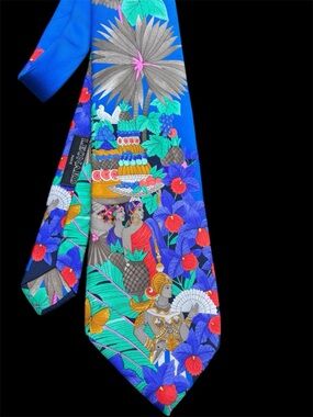 VINTAGE LEONARD Paris Silk tie